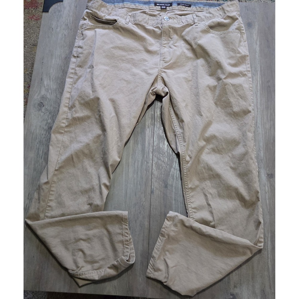 Michael Kors Khaki Parker Slim Fit Pants Men Sz 40/32